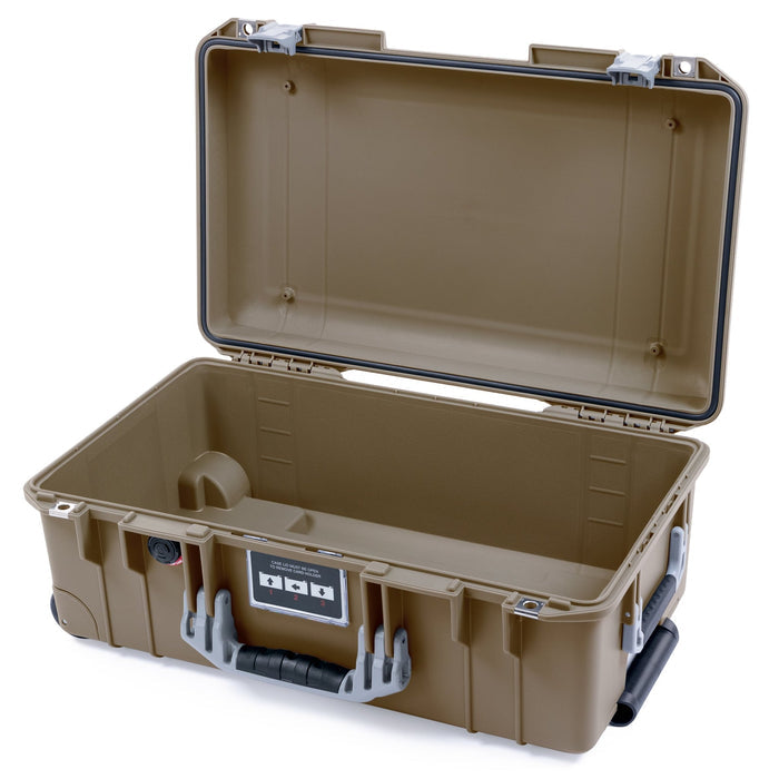 Pelican 1535 Air Carry - on Case - Dark Desert Dirt & Silver - Empty