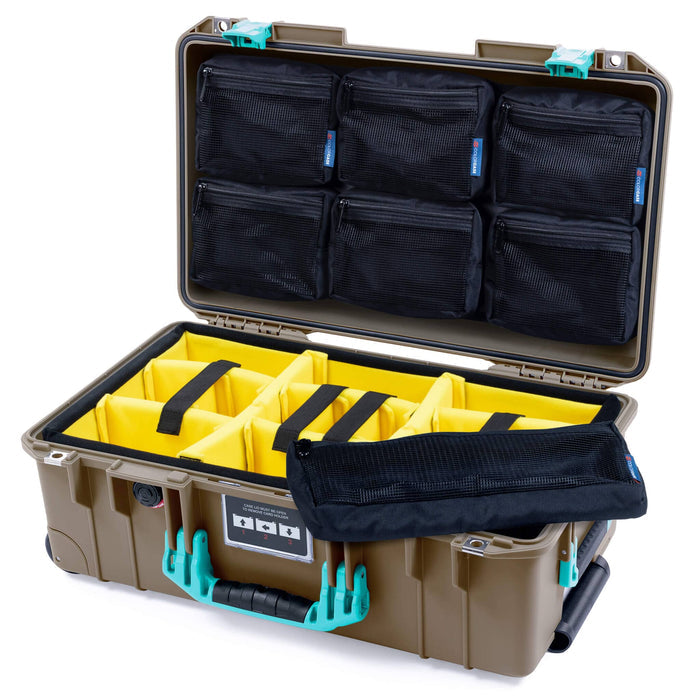 Yellow Padded Dividers / 7-Pcs Removable Mesh Lid