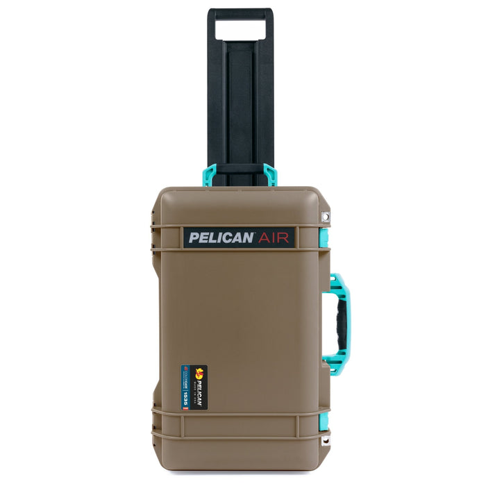 Pelican 1535 Air Carry - on Case - Dark Desert Dirt & Teal - Empty
