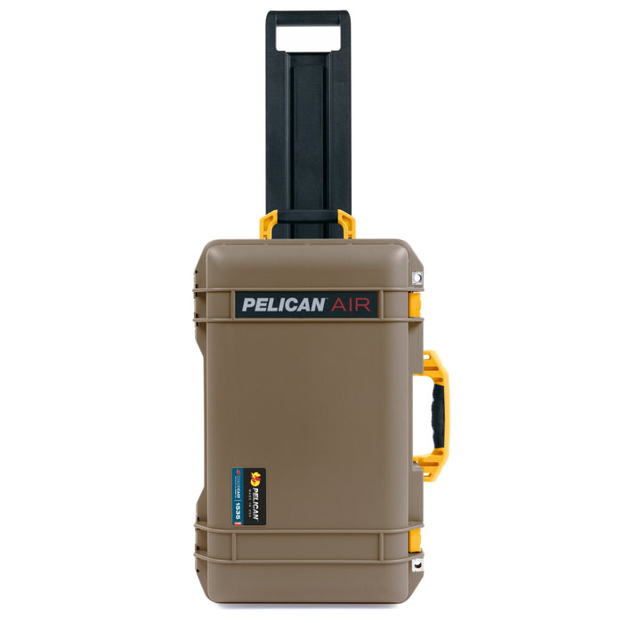 Pelican 1535 Air Carry - on Case - Dark Desert Dirt & Yellow - Empty