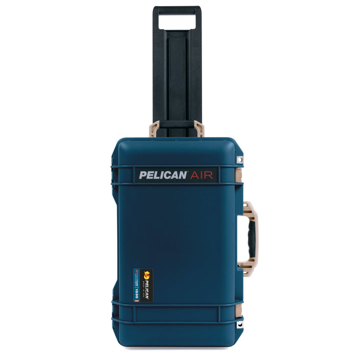Pelican 1535 Air Carry-on Case - Deep Pacific & Desert Tan - Upright Front