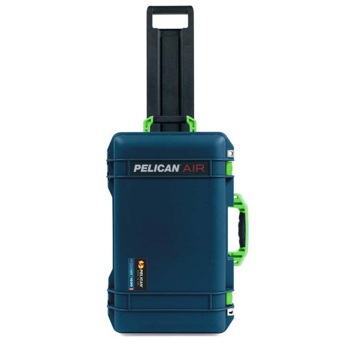 Pelican 1535 Air Carry-on Case - Deep Pacific & Lime Green - Front