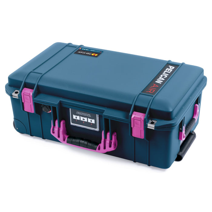 Pelican 1535 Air Carry-on Case - Deep Pacific & Magenta