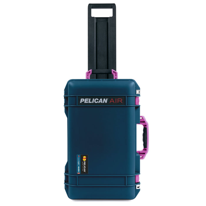 Pelican 1535 Air Carry-on Case - Deep Pacific & Magenta - Upright