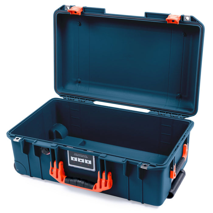 Pelican 1535 Air Carry-on Case - Deep Pacific & Orange - Empty