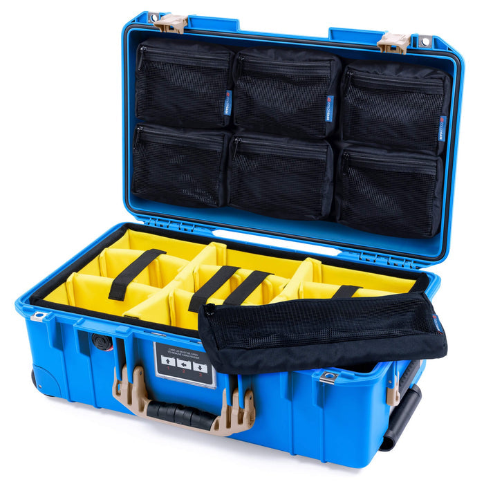 Yellow Padded Dividers / 7-Pcs Removable Mesh Lid