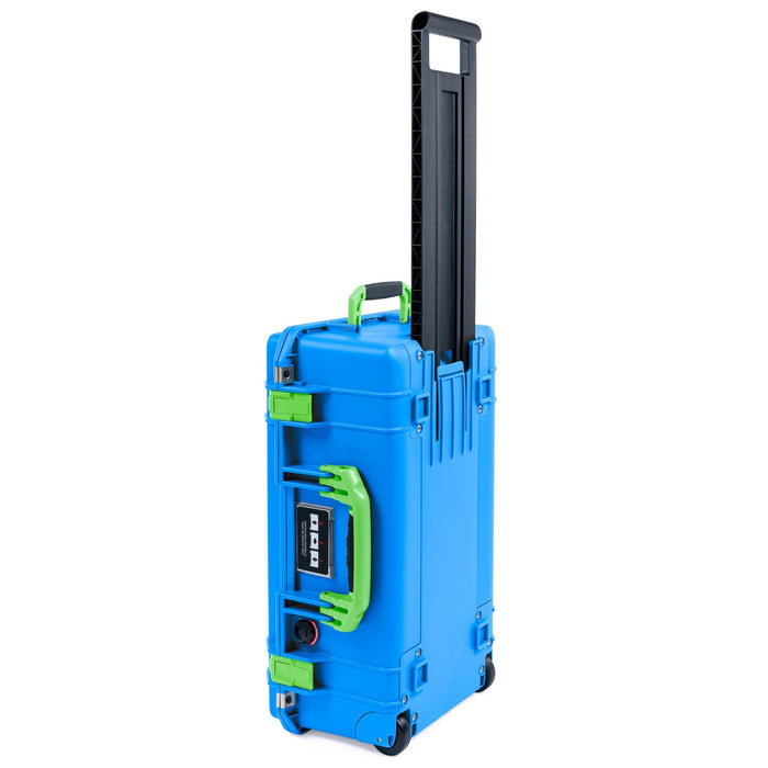 Pelican 1535 Air Carry - on Case - Electric Blue & Lime Green - Empty