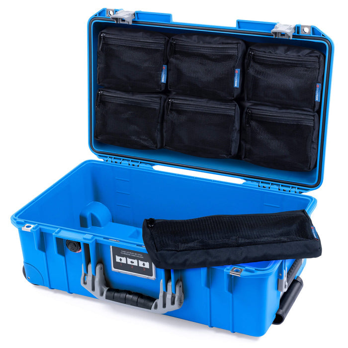 Pelican 1535 Air Carry - on Case - Electric Blue & Silver - 7 - Piece Removable Mesh Pouches Only