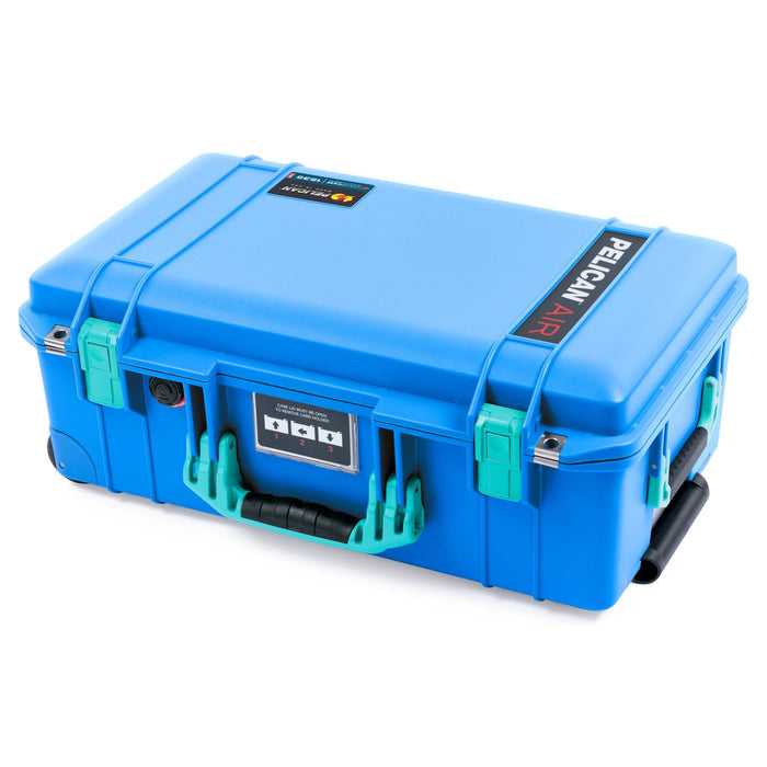 Pelican 1535 Air Carry - on Case - Electric Blue & Teal - Empty