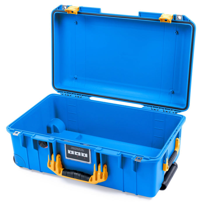 Pelican 1535 Air Carry - on Case - Electric Blue & Yellow - Empty