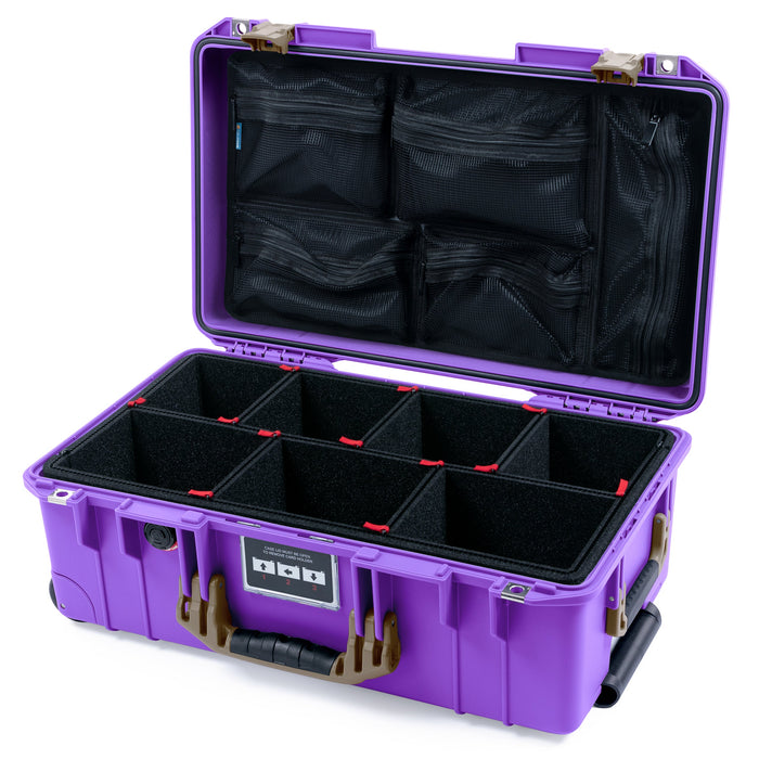 Pelican 1535 Air Carry-on Case - Galaxy Purple & Dark Desert Dirt