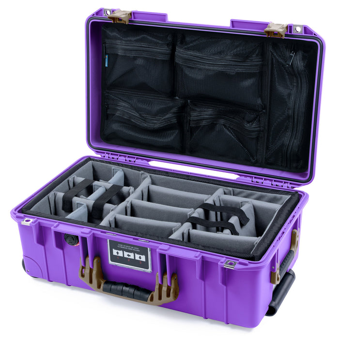 Pelican 1535 Air Carry-on Case - Galaxy Purple & Dark Desert Dirt