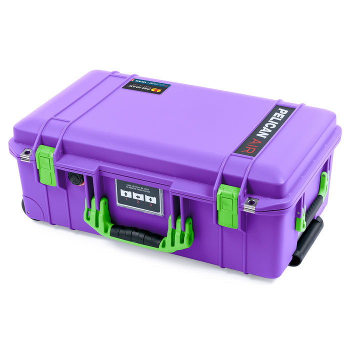 Pelican 1535 Air Carry-on Case - Galaxy Purple & Lime Green