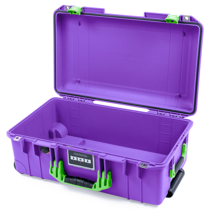 Pelican 1535 Air Carry-on Case - Galaxy Purple & Lime Green