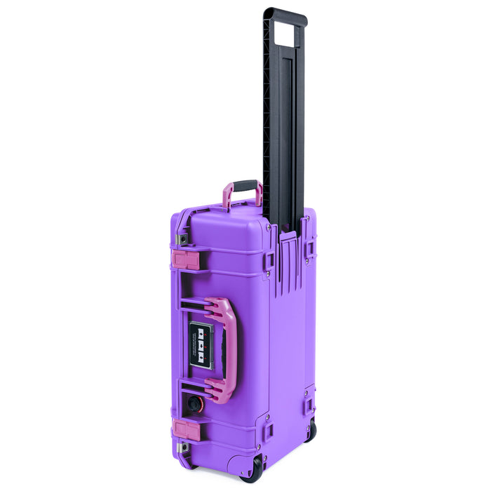 Pelican 1535 Air Carry-on Case - Galaxy Purple & Magenta - Upright Trolley View