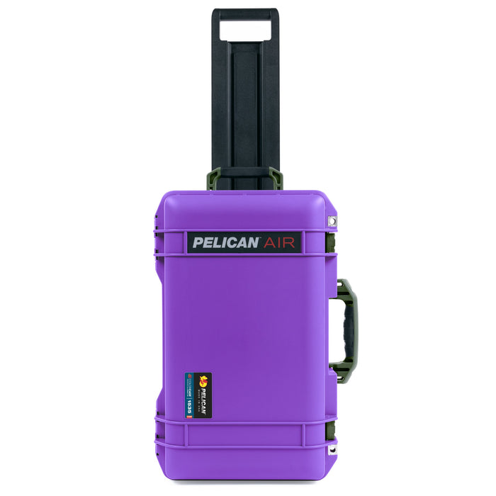 Pelican 1535 Air Carry-on Case - Galaxy Purple & OD Green