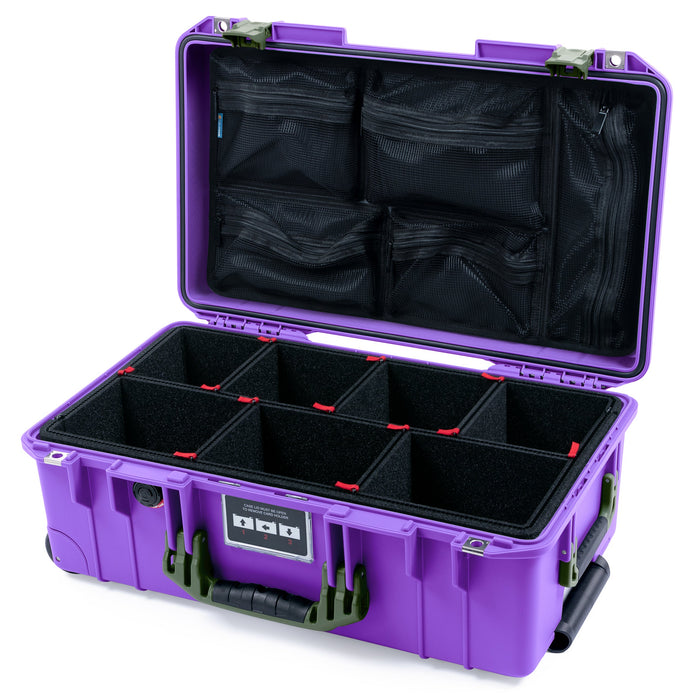 Pelican 1535 Air Carry-on Case - Galaxy Purple & OD Green