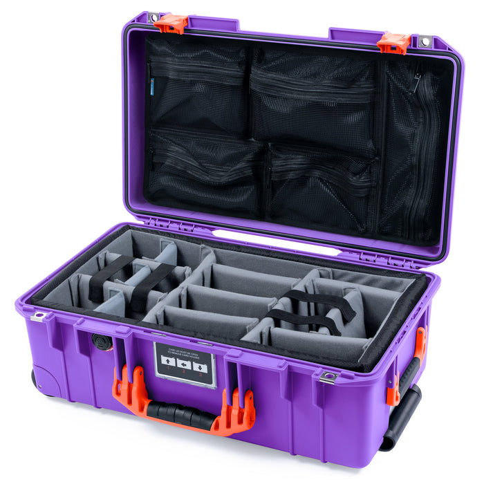 Pelican 1535 Air Carry-on Case - Galaxy Purple & Orange