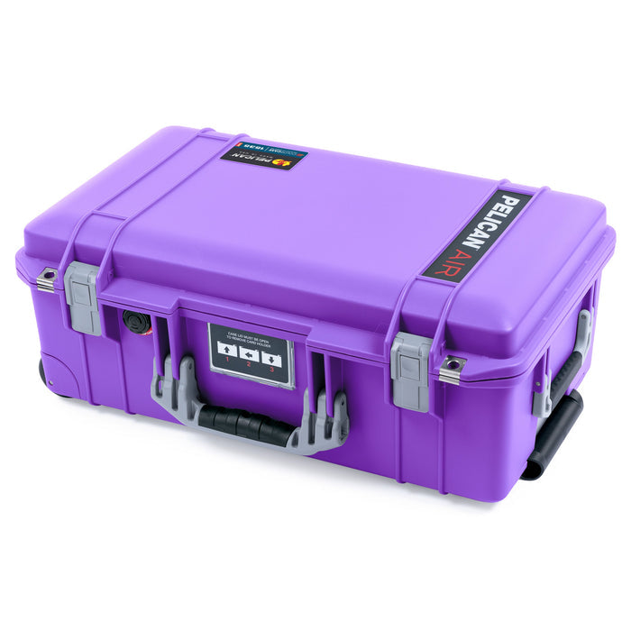 Pelican 1535 Air Carry-on Case - Galaxy Purple & Silver