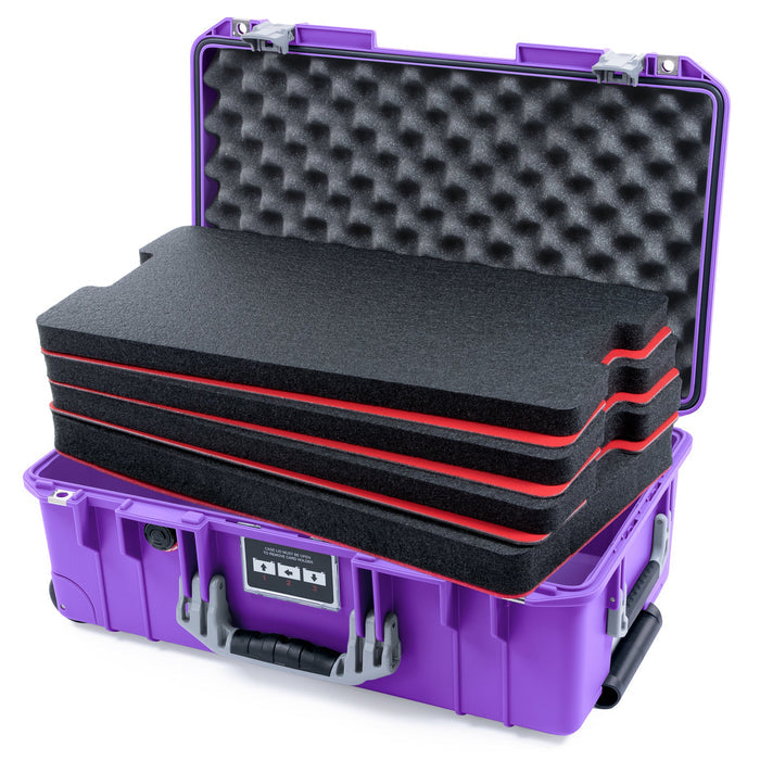 Pelican 1535 Air Carry-on Case - Galaxy Purple & Silver