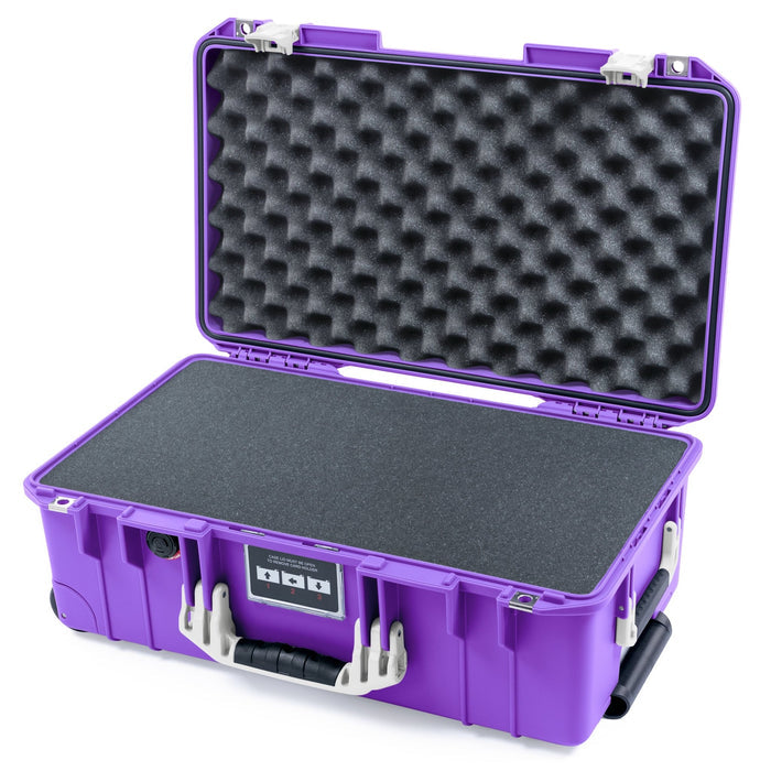 Pelican 1535 Air Carry - on Case - Purple & Whiteout - Pick & Pluck Foam / Convoluted Lid Foam