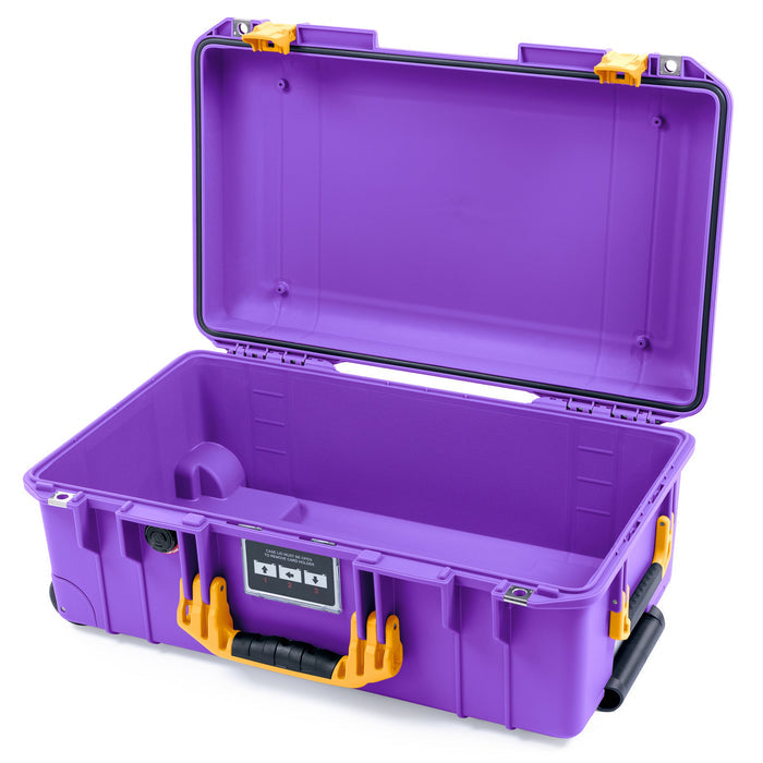 Pelican 1535 Air Carry-on Case - Galaxy Purple & Yellow - Empty