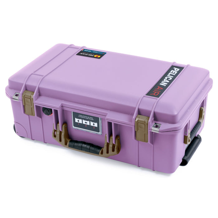 Pelican 1535 Air Carry - on Case - Lilac & Dark Desert Dirt - Empty