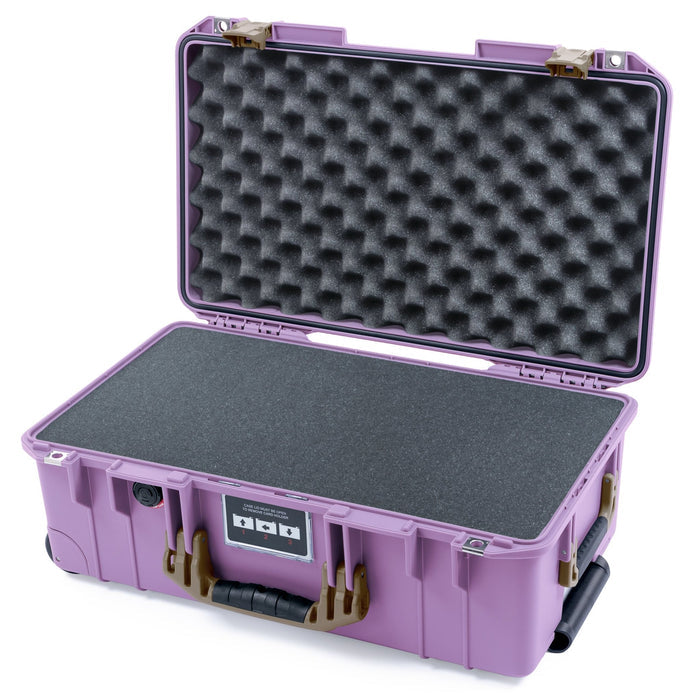 Pelican 1535 Air Carry - on Case - Lilac & Dark Desert Dirt - Pick & Pluck Foam / Convoluted Lid Foam