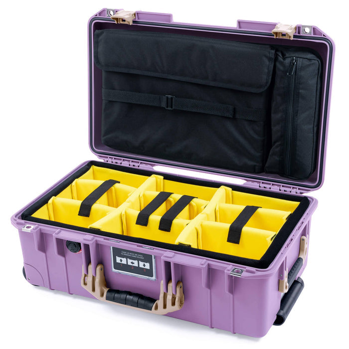 Yellow Padded Dividers / Computer Lid Pouch