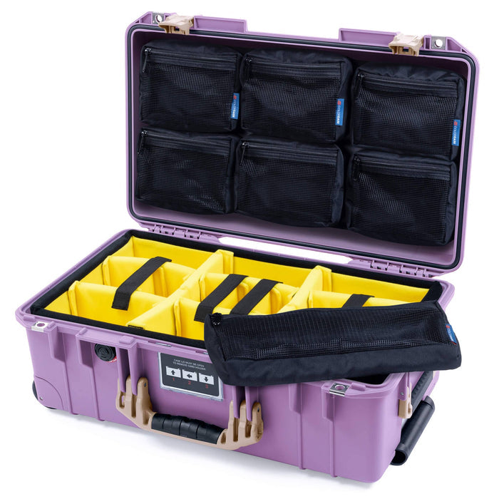 Yellow Padded Dividers / 7-Pcs Removable Mesh Lid
