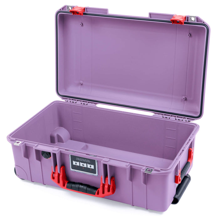 Pelican 1535 Air Case, Lilac with Red Handles & Latches None (Case Only) ColorCase 015350-0000-540-321