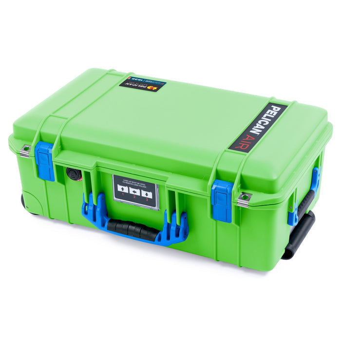 Pelican 1535 Air Carry - on Case - Lime Green & Blue - Empty