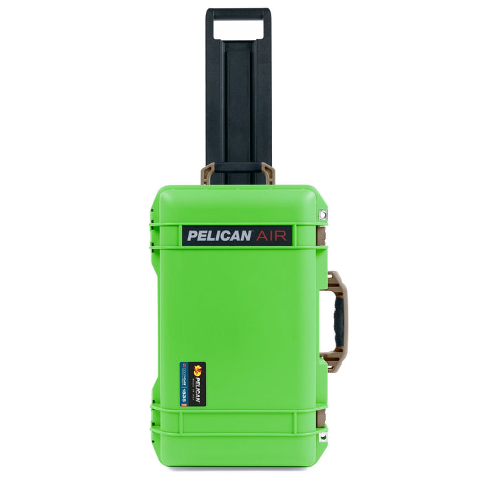 Pelican 1535 Air Carry - on Case - Lime Green & Dark Desert Dirt - Empty