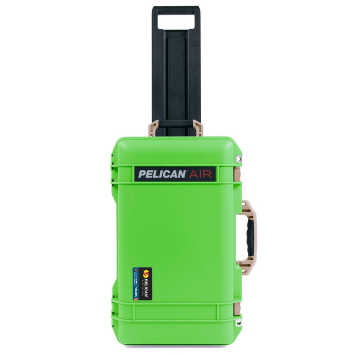 Pelican 1535 Air Carry - on Case - Lime Green & Desert Tan - Empty