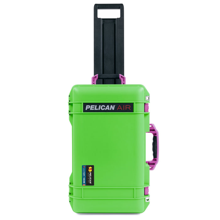 Pelican 1535 Air Carry - on Case - Lime Green & Magenta - Empty