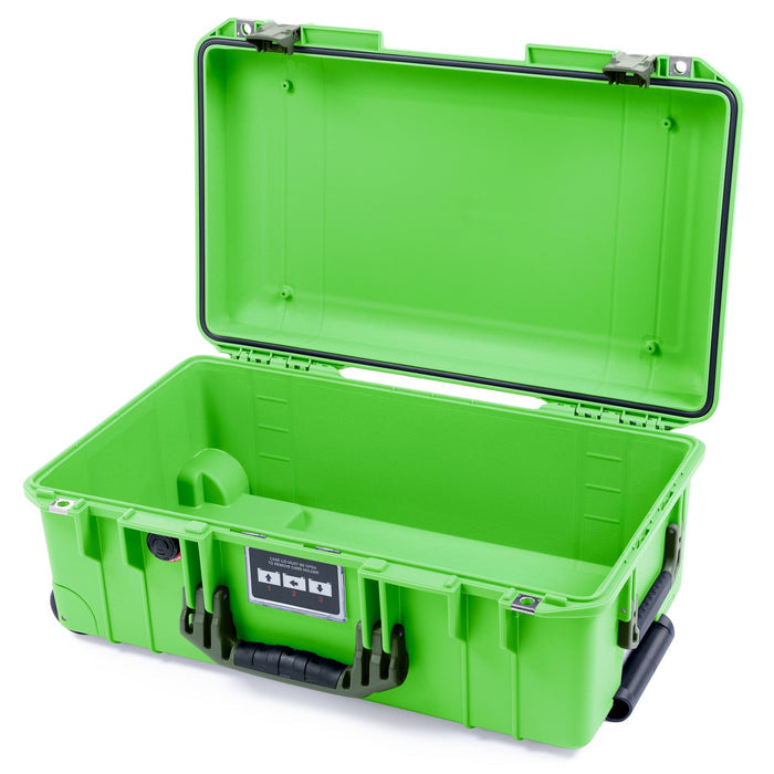 Pelican 1535 Air Carry - on Case - Lime Green & OD Green - Empty