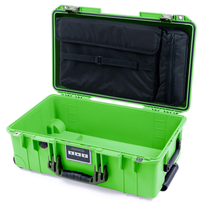 Pelican 1535 Air Carry - on Case - Lime Green & OD Green - Computer Lid Organizer Only