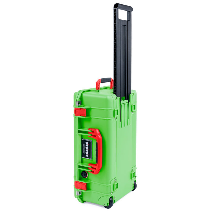 Pelican 1535 Air Carry - on Case - Lime Green & Red - Empty