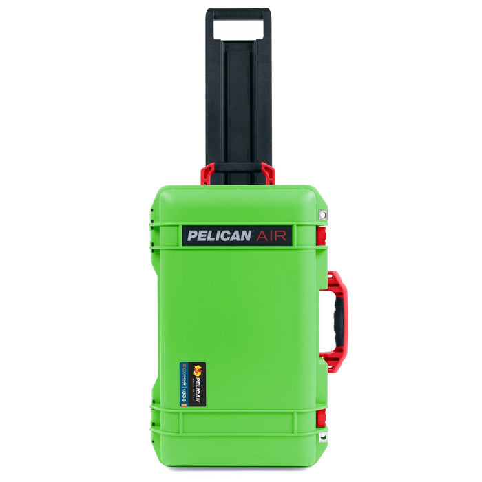 Pelican 1535 Air Carry - on Case - Lime Green & Red - Empty