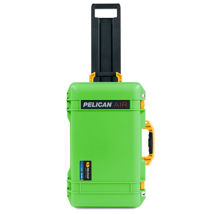 Pelican 1535 Air Carry - on Case - Lime Green & Yellow - Empty