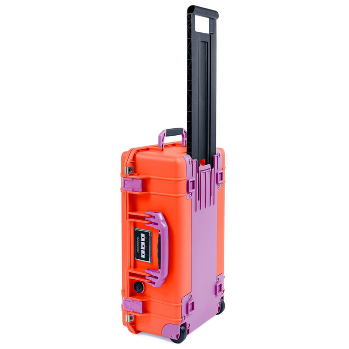 Pelican 1535 Air Case, Orange with Magenta Handles, Latches & Trolley ColorCase