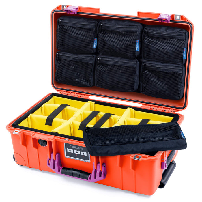 Yellow Padded Dividers / 7-Pcs Removable Mesh Lid