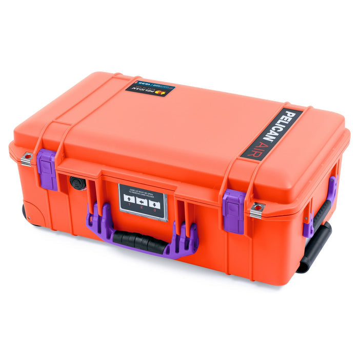 Pelican 1535 Air Carry - on Case - Orange & Purple - Empty