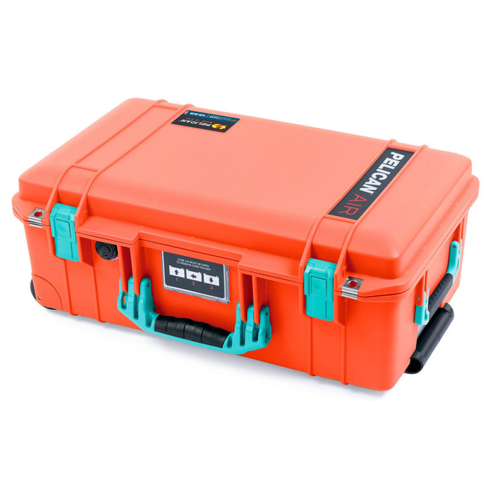 Pelican 1535 Air Carry - on Case - Orange & Teal - Empty