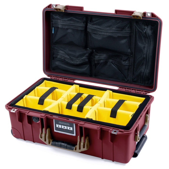 Yellow Padded Dividers / Mesh Lid Organizer