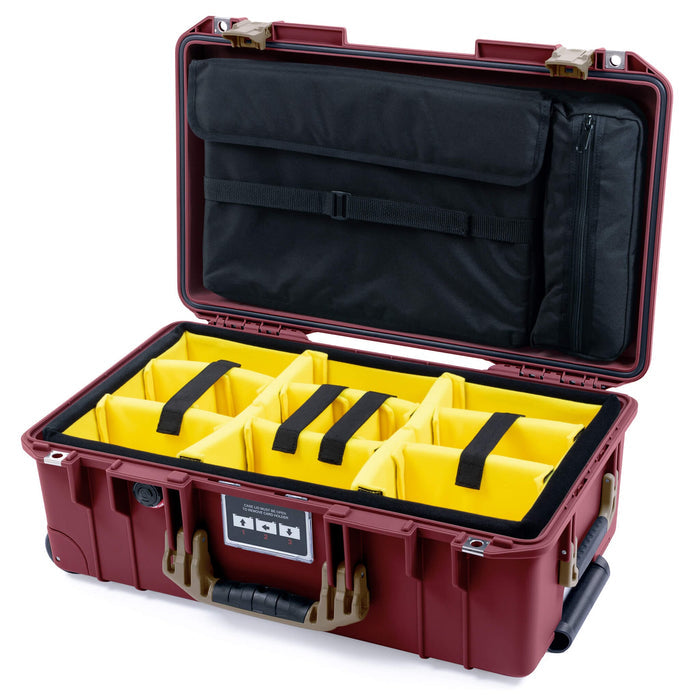 Yellow Padded Dividers / Computer Lid Pouch