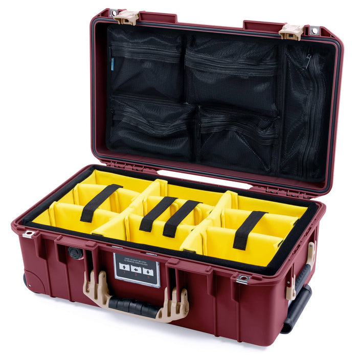 Yellow Padded Dividers / Mesh Lid Organizer