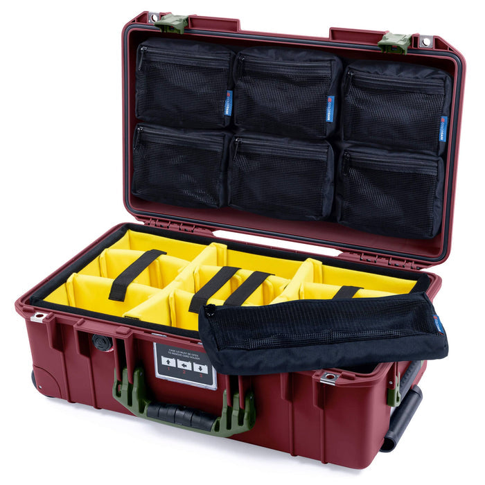 Yellow Padded Dividers / 7-Pcs Removable Mesh Lid