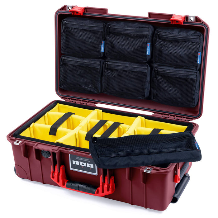 Yellow Padded Dividers / 7-Pcs Removable Mesh Lid
