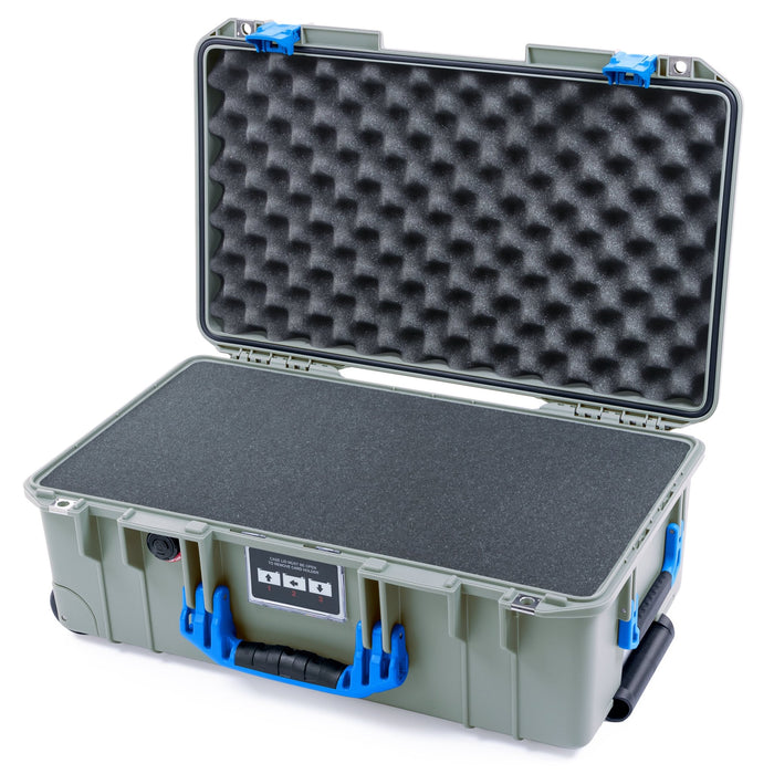 Pelican 1535 Air Carry - on Case - Sage & Blue - Pick & Pluck Foam / Convoluted Lid Foam